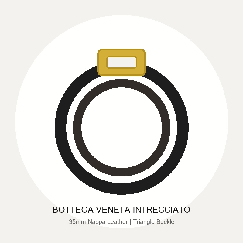 Bottega Veneta Triangle Belt