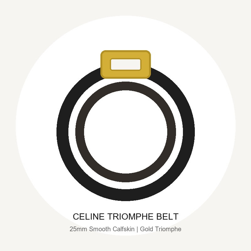 Celine Triomphe Belt