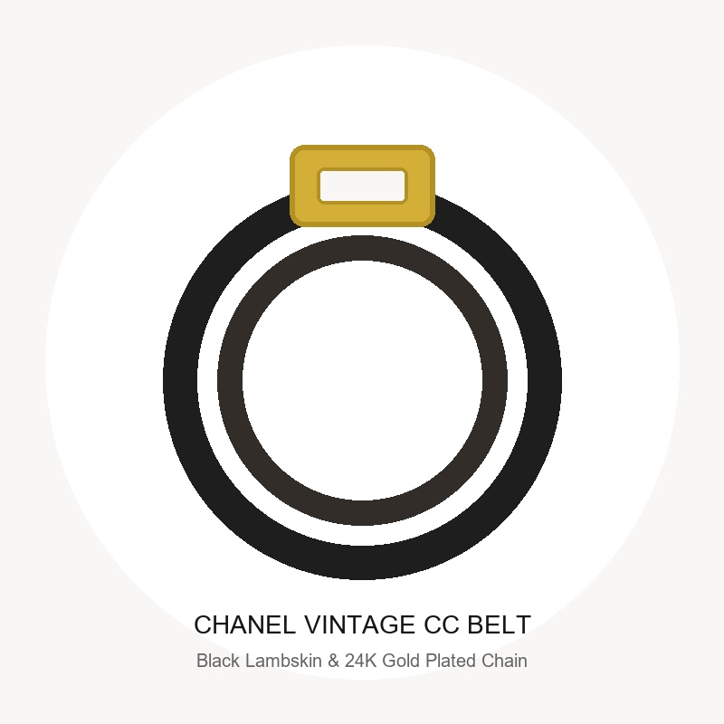 Chanel Vintage CC Chain Belt